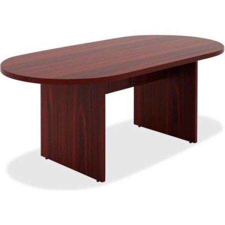 LORELL Lorell® 72" Oval Conference Table - Mahogany - Chateau Series 34336